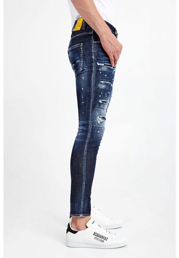 Jeansy męskie Super Twinnky Jean DSQUARED2. Wzór: nadruk