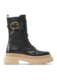 Gino Rossi Trapery 222FW105 Czarny. Kolor: czarny. Materiał: skóra