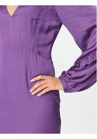 TwinSet - TWINSET Sukienka wieczorowa 232TT2171 Fioletowy Regular Fit. Kolor: fioletowy. Materiał: wiskoza. Styl: wizytowy #4