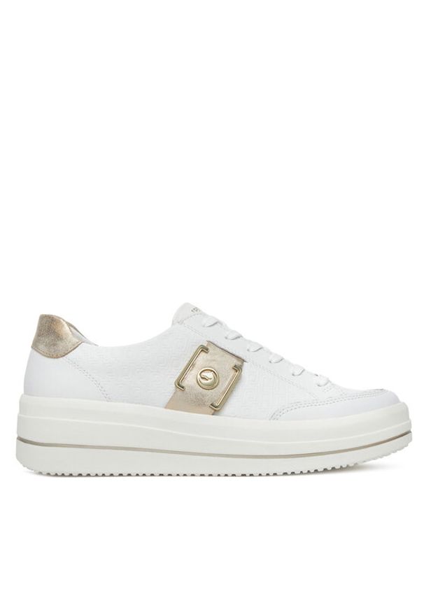Remonte Sneakersy D1C07-80 Biały. Kolor: biały. Materiał: materiał, syntetyk