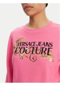 Versace Jeans Couture Bluza 78HAIC06 Różowy Regular Fit. Typ kołnierza: kołnierzyk włoski. Kolor: różowy. Materiał: bawełna #5