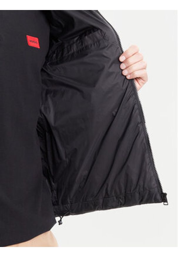 Hugo - HUGO Kurtka przejściowa 50544999 Czarny Regular Fit. Kolor: czarny. Materiał: syntetyk