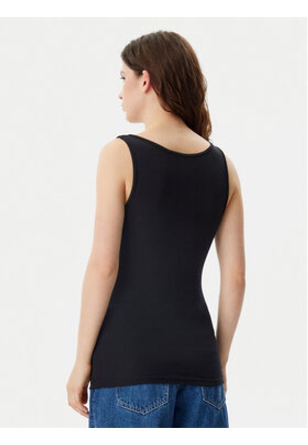 GAP - Gap Top 540670-03 Czarny Slim Fit. Kolor: czarny. Materiał: bawełna