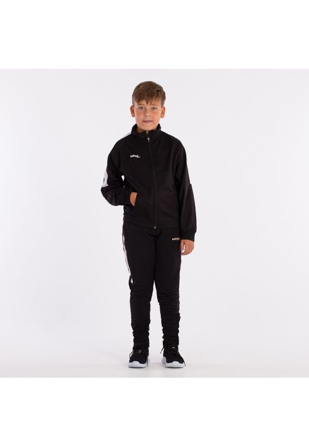 Softee - Dres SOFTEE Team dla dzieci Slim Fit - 6 lat. Okazja: na uczelnię. Kolor: czarny. Materiał: dresówka. Sezon: lato