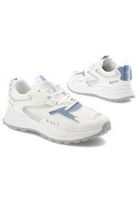 Big-Star - Białe Sneakersy Big Star Sportowe Obuwie Damskie. Okazja: na spacer, na co dzień. Zapięcie: sznurówki. Kolor: biały. Materiał: syntetyk, materiał. Szerokość cholewki: normalna. Sport: turystyka piesza #4