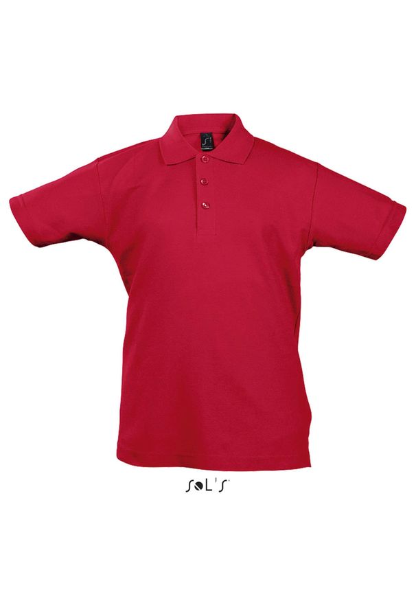 SOL'S - Koszulka polo dla dzieci Sol's Summer Ii. Typ kołnierza: polo. Kolor: czerwony. Styl: elegancki
