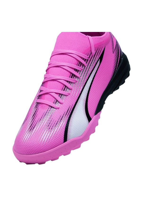 Puma - Męskie Buty Piłkarskie Ultra Match. Kolor: fioletowy. Sport: piłka nożna