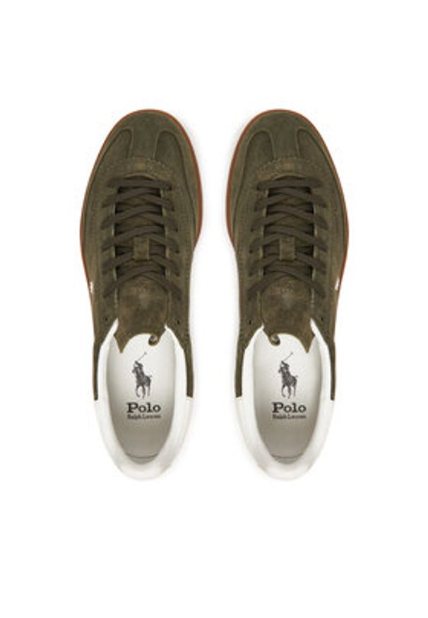 Polo Ralph Lauren Sneakersy Bedford 809967889001 Khaki. Kolor: brązowy. Materiał: skóra, zamsz