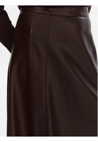 Marella Spódnica z imitacji skóry Vally 2525776022 Bordowy Regular Fit. Kolor: czerwony. Materiał: skóra #4