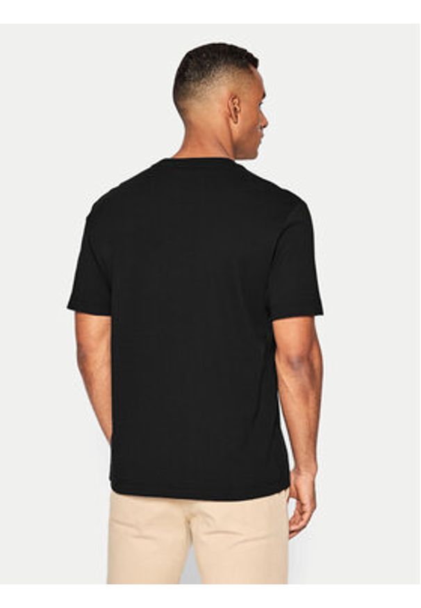 Calvin Klein T-Shirt Micro Logo Interlock K10K109894 Czarny Regular Fit. Kolor: czarny. Materiał: bawełna