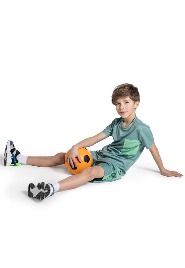 Koszulka sportowa dziecięca Lemon Explore WL5 z krótkim rękawem z siatką. Kolor: zielony. Materiał: poliester. Długość rękawa: krótki rękaw. Długość: krótkie. Sport: turystyka piesza, fitness