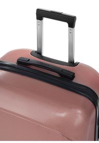 Ochnik - Komplet walizek na kółkach 19'/24'/28'. Kolor: różowy. Materiał: guma, poliester, materiał #3