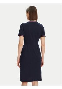 Lacoste Sukienka codzienna EF9988 Granatowy Slim Fit. Okazja: na co dzień. Kolor: niebieski. Materiał: bawełna. Typ sukienki: proste. Styl: casual #3
