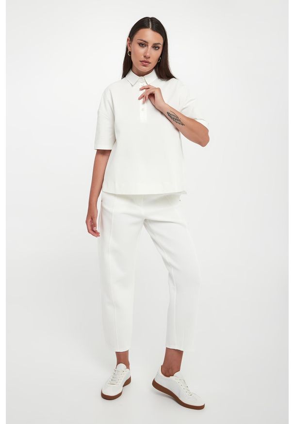 Polo damskie Nave MM. Typ kołnierza: polo