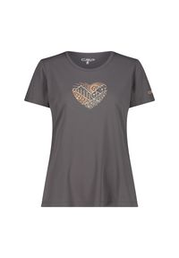 Koszulka damska turystyczna CMP 38T6656. Kolor: brązowy. Sport: turystyka piesza #1