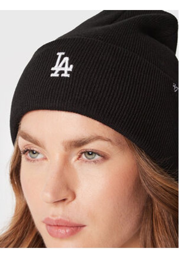 47 Brand Czapka Los Angeles Dodgers B-BRNCK12ACE-BK Czarny. Kolor: czarny. Materiał: akryl, materiał