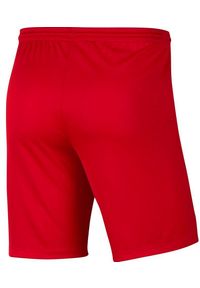 Spodenki piłkarskie dziecięce Nike Dri-Fit Park III Knit Short Jr. Kolor: czerwony