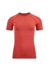 Koszulka termoaktywna z krótkim rękawem damska Odlo PERFORMANCE LIGHT ECO. Kolor: czerwony. Długość rękawa: krótki rękaw. Długość: krótkie. Sport: fitness #1