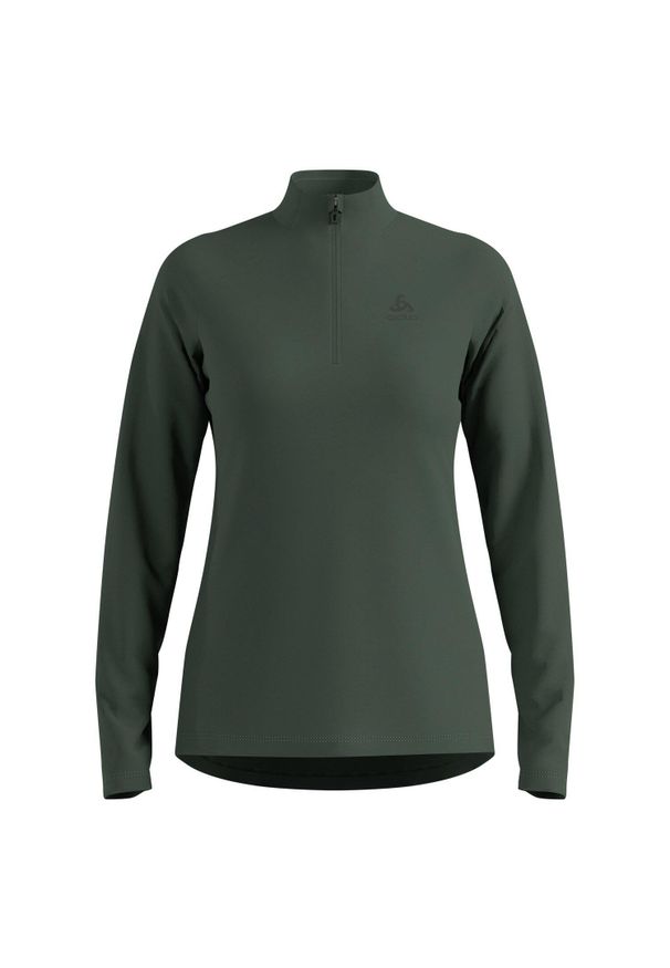 Bluza bez kaptura rozpinana Odlo Mid layer 1/2 zip ESSENTIAL LIGHT. Typ kołnierza: bez kaptura. Kolor: zielony