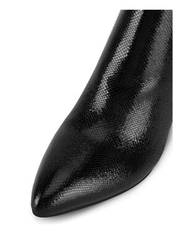 MEXX Botki MI001714343W Czarny. Kolor: czarny. Materiał: skóra