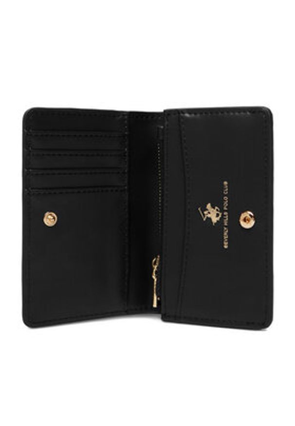 Beverly Hills Polo Club Portfel CWBEO-BHPC-W1-006-SS26 Czarny. Kolor: czarny. Materiał: skóra