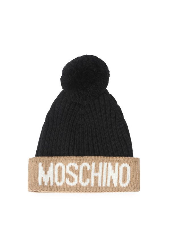 Czapka MOSCHINO. Kolor: czarny