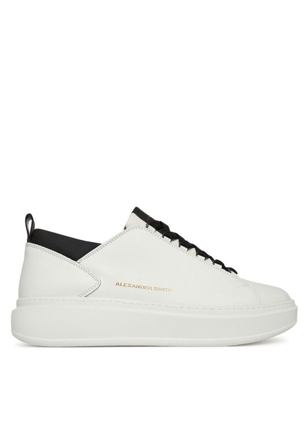 Alexander Smith Sneakersy Wembley ASBCWYM-2264-WBK Biały. Kolor: biały. Materiał: skóra