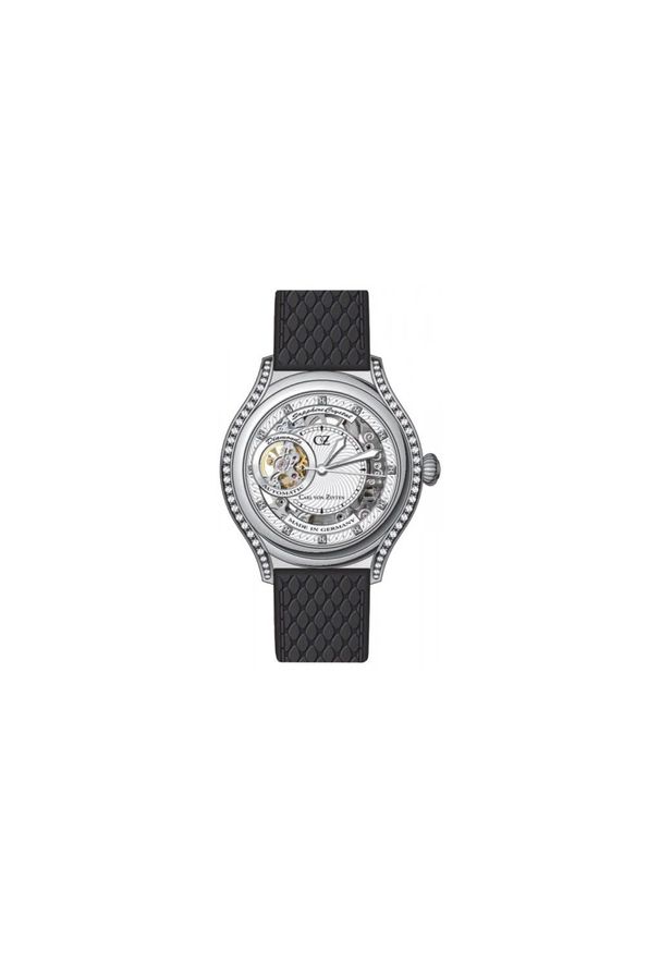 CARL VON ZEYTEN ZEGAREK HORNBERG CVZ0069WH. Materiał: skóra, materiał. Styl: elegancki, vintage, klasyczny