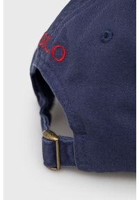 Polo Ralph Lauren Czapka kolor granatowy gładka. Kolor: niebieski. Wzór: gładki #2