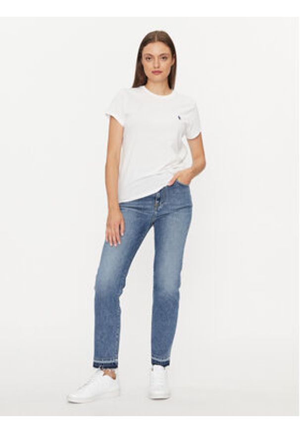 Polo Ralph Lauren T-Shirt 211898698005 Biały Regular Fit. Typ kołnierza: polo. Kolor: biały. Materiał: bawełna