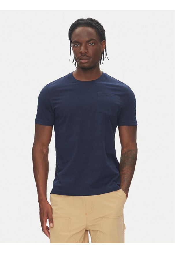 Robe di Kappa T-Shirt Dorel 64131EW Granatowy Regular Fit. Kolor: niebieski. Materiał: bawełna