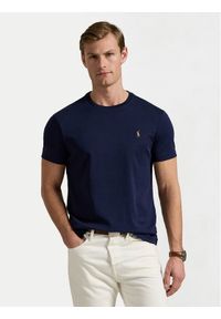 Polo Ralph Lauren T-Shirt 710740727 Granatowy Slim Fit. Typ kołnierza: polo. Kolor: niebieski. Materiał: bawełna #1