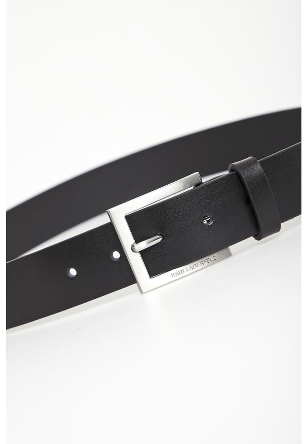 Karl Lagerfeld - Pasek męski skórzany KARL LAGERFELD. Materiał: skóra