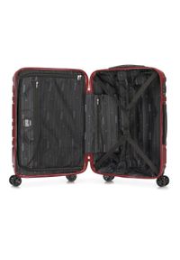Wittchen - Komplet walizek z polikarbonu tłoczonych czerwony. Kolor: czerwony. Materiał: guma #5