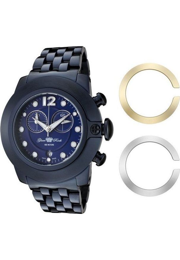 Zegarek Glam Rock Zegarek Damski Glam Rock GR32161 ( 44 mm). Styl: rockowy