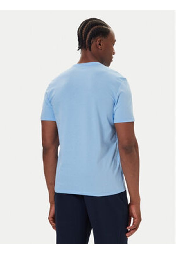 Calvin Klein T-Shirt Logo 30s LV04LD230G Błękitny Relaxed Fit. Kolor: niebieski. Materiał: bawełna