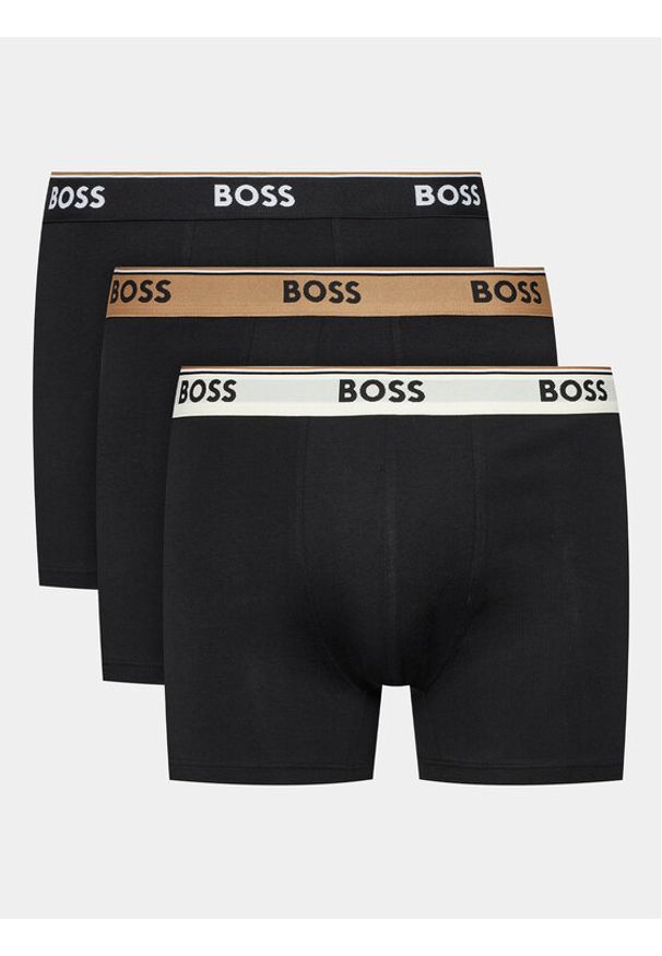 BOSS - Boss Komplet 3 par bokserek 50517828 Czarny. Kolor: czarny. Materiał: bawełna