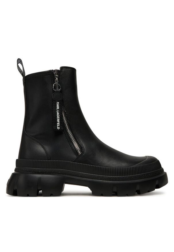 Karl Lagerfeld - KARL LAGERFELD Botki KL43565 Czarny. Kolor: czarny. Materiał: skóra