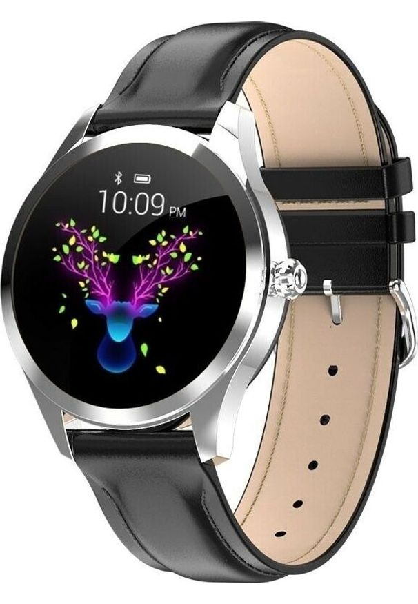 Smartwatch KingWear KW10 Czarny (70). Rodzaj zegarka: smartwatch. Kolor: czarny