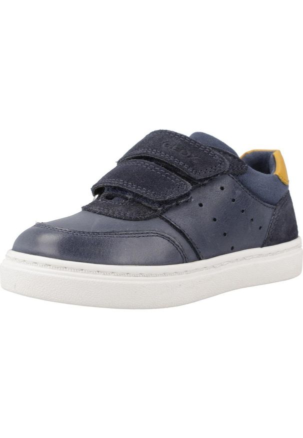 Geox - Buty GEOX B NASHIK BOY Niebieski. Kolor: niebieski. Materiał: tkanina. Sport: turystyka piesza