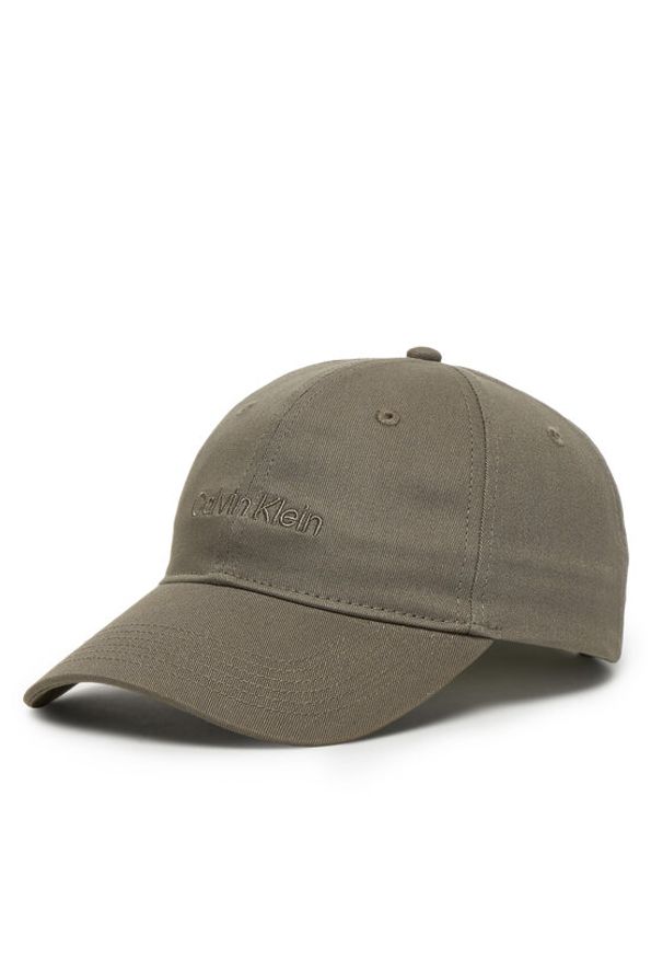 Calvin Klein Czapka z daszkiem Logo Embroidery Baseball Cap LV04D5003G Szary. Kolor: szary. Materiał: bawełna