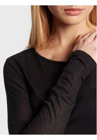 Sisley Bluzka 3XY4L126X Czarny Regular Fit. Kolor: czarny. Materiał: wiskoza, wełna