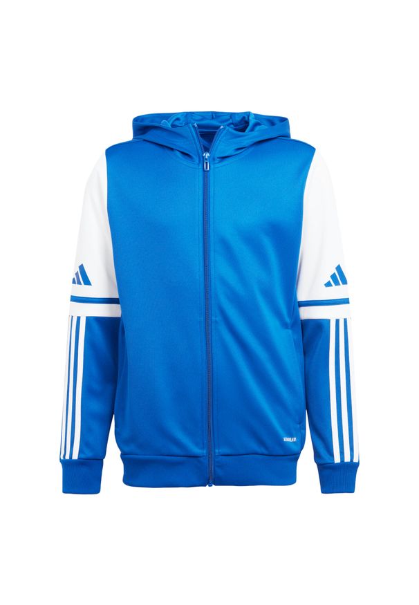 Adidas - Bluza dla dzieci adidas Squadra 25 Hoody. Kolor: biały, niebieski, wielokolorowy. Materiał: poliester. Sport: fitness