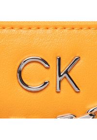 Calvin Klein Jeans Torebka Re Lock Ew Crossbody W Chain K60K609115 Pomarańczowy. Kolor: pomarańczowy. Materiał: skórzane #4