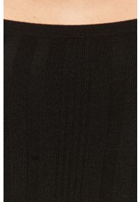 Hugo - Sweter. Kolor: czarny. Materiał: dzianina. Długość rękawa: długi rękaw. Długość: długie #6
