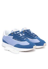 TOMMY HILFIGER - Tommy Hilfiger Sneakersy Th Retro Runner Mix FW0FW09410 Niebieski. Kolor: niebieski. Materiał: materiał #3