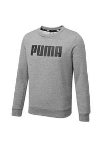 Dres dla dzieci Puma ESS. Kolor: szary. Materiał: dresówka