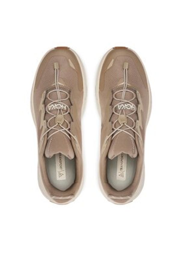 HOKA - Hoka Sneakersy Transport 1123153 Brązowy. Kolor: brązowy. Materiał: materiał