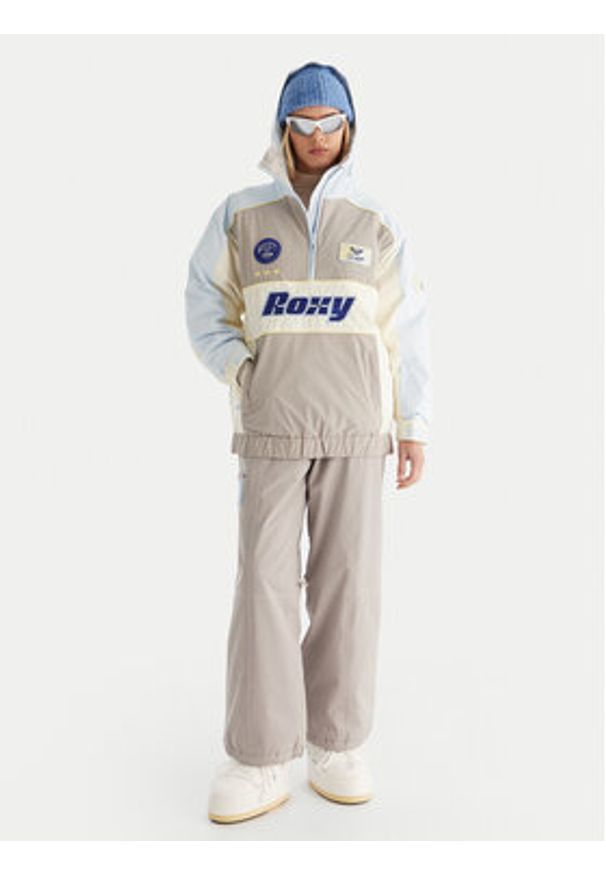 Roxy Spodnie snowboardowe Chloe Kim PT ERJTP03300 Szary Relaxed Fit. Kolor: szary. Materiał: syntetyk. Sport: snowboard