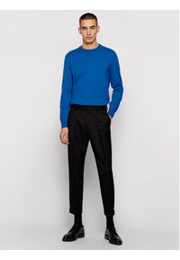 BOSS - Boss Sweter Pacas-L 50450180 Niebieski Regular Fit. Kolor: niebieski. Materiał: bawełna #3